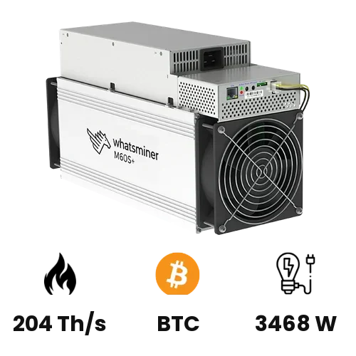 WhatsMiner M60S+ (204 Th)