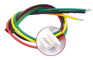 Câble JST SH 1.0 4 broches, embout femelle simple, 10 cm