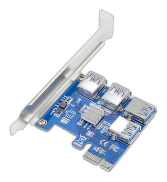 Carte riser PCI-E 1 vers 4
