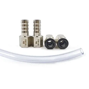 Kit de raccords rapides inox 10 et 12 mm pour radiateur Lianli